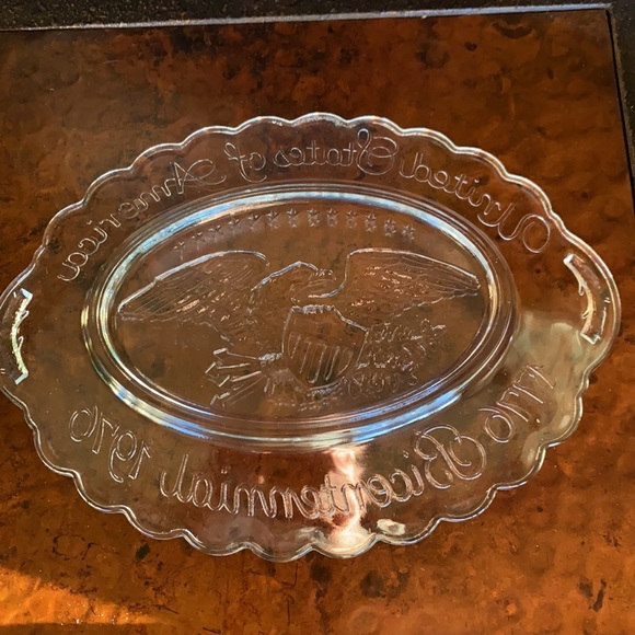 Avon Commemorative United States of America Bicentennial Glass Dish IOB - Picture 5 of 10